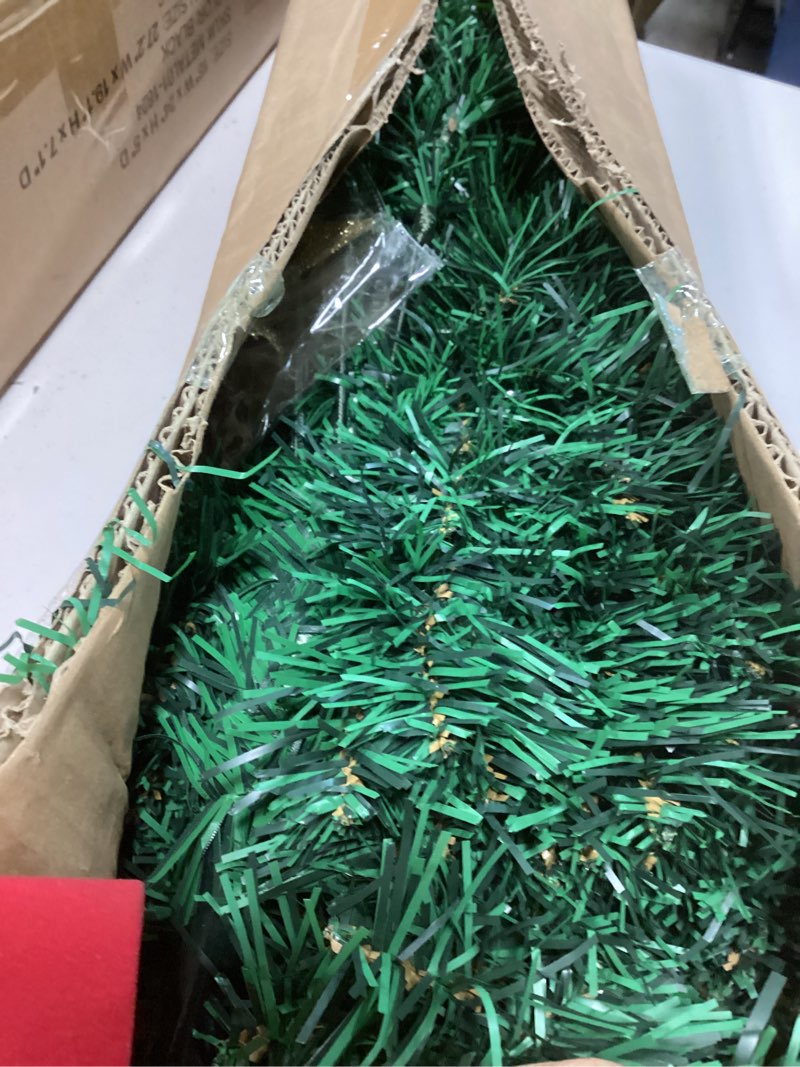 Condition photo showing Good Condition for KTKDE 6ft Premium Artificial Holiday Christmas Tree w/ 1005 Branch Tips1pcs Tree top Star 200 Led Battery Operated String Lights,for Home Festival Celebration Perfect Choice for Xmas Decoration Green 6ft