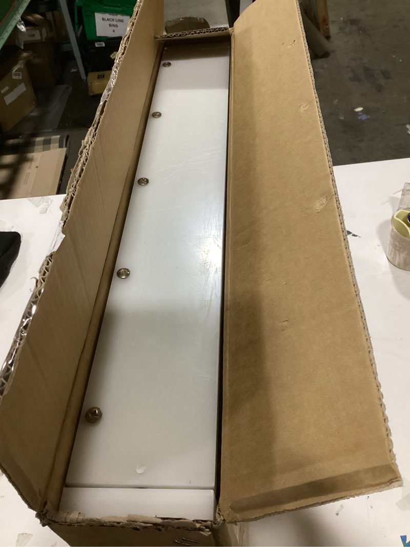 Condition photo showing As Is for Large Epoxy Resin Mold 24"x12"x3" Inch,Reusable Resin Table Mold with Dividers for Epoxy Resin Casting,Coffee Table,River Table,Cutting Board,Tray,Home Decoration 24"×12"