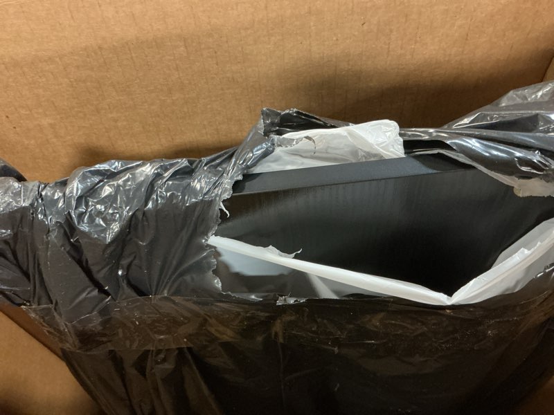 Condition photo showing As Is for Sweetcrispy 7 Drawer Dresser with Fabric Bins Fabric Storage Tower Organizer for Bedroom Closet Hallway Entryway Tall Chest of Drawers with Steel Frame Wood Top Easy Pull Handles,Dark Gray Grey 11.8"D x 39.4"W x 30"H (7 Drawers)