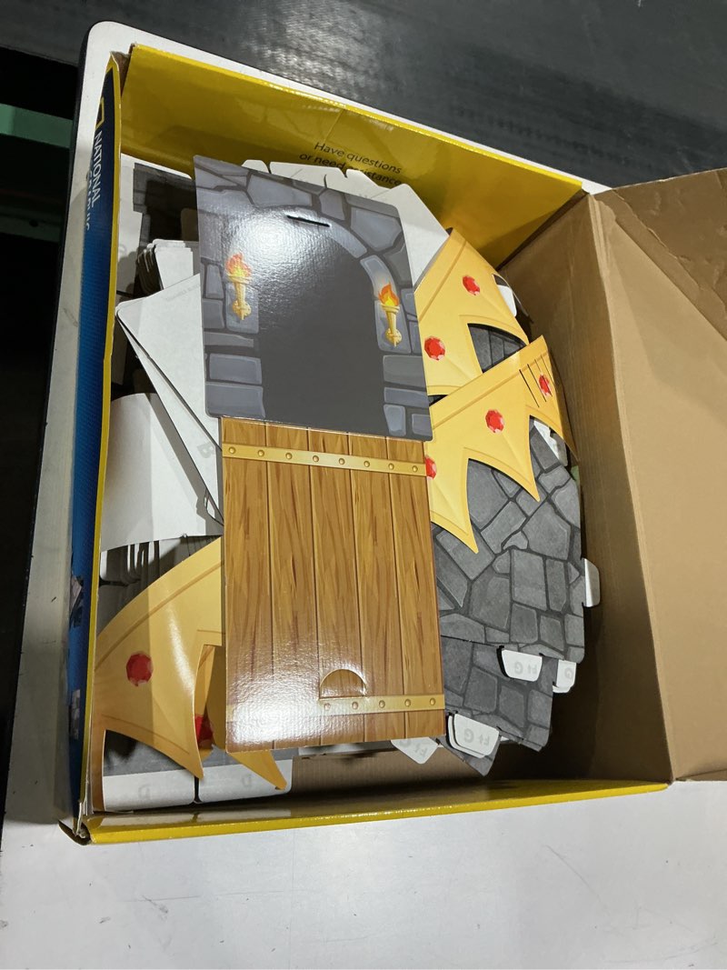 Condition photo showing As Is for National Geographic Jumbo Cardboard Building Blocks – 45-Pc. Extra-Thick Cardboard Bricks for Kids, Build a Castle Play House, Indoor Playhouse, Large Building Blocks, Kids Giant Blocks 45 Piece - Castle
