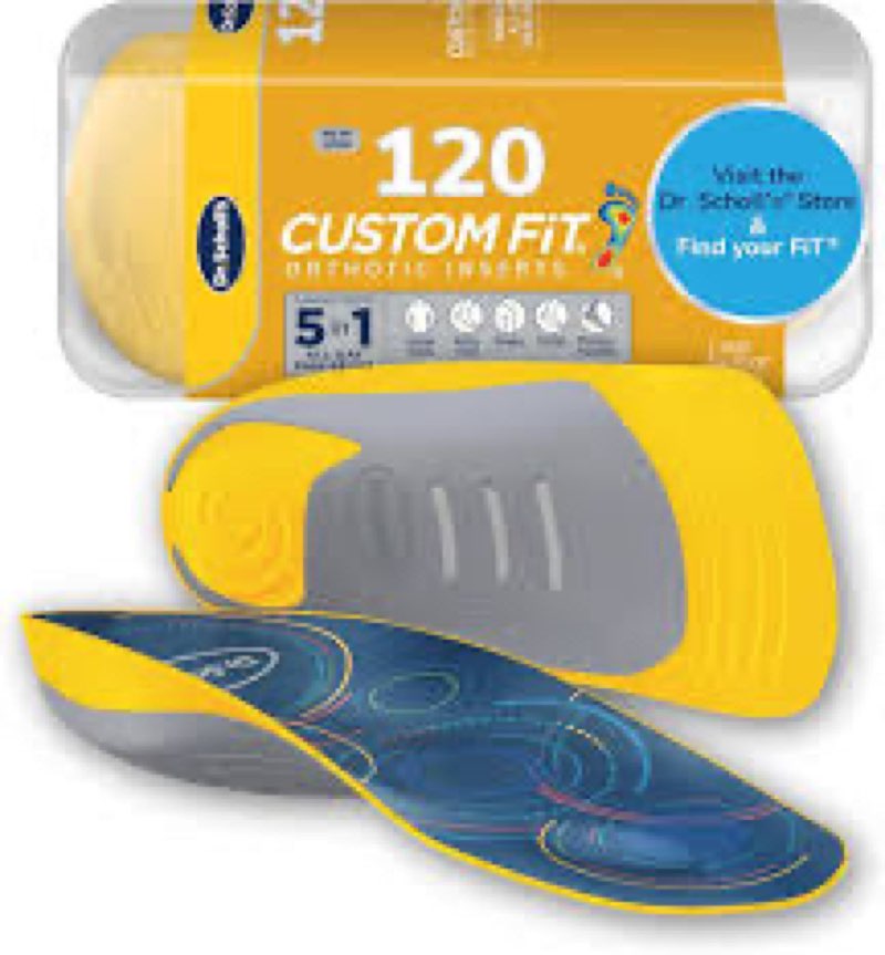 dr. scholl’s custom fit orthotics 3/4 length arch support shoe inserts - plantar fasciitis relief in