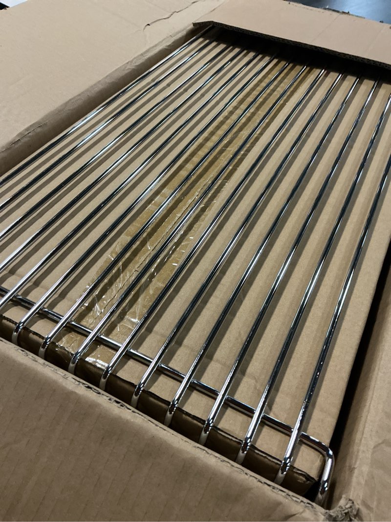 Condition photo showing New/Like New for 304 stainless steel side table,square geometry retro side table linear metal end table,wire cube storage rack, book stackable, stainless steel coffee table?multi-purpose accent table