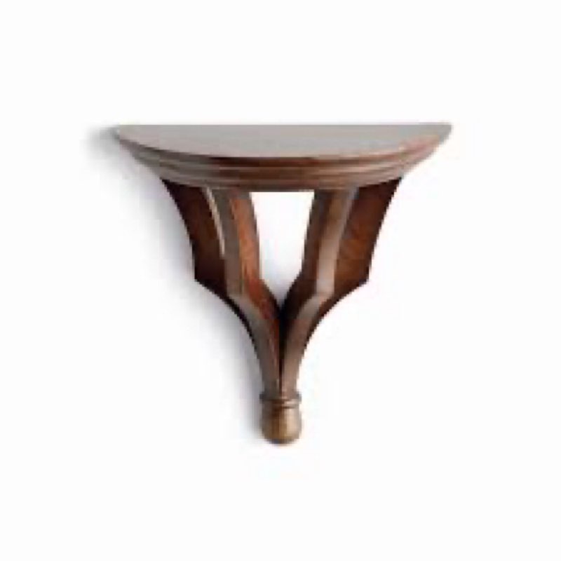 Gianinna Half-circle Mango Bracket Shelf INCOMPLETE 