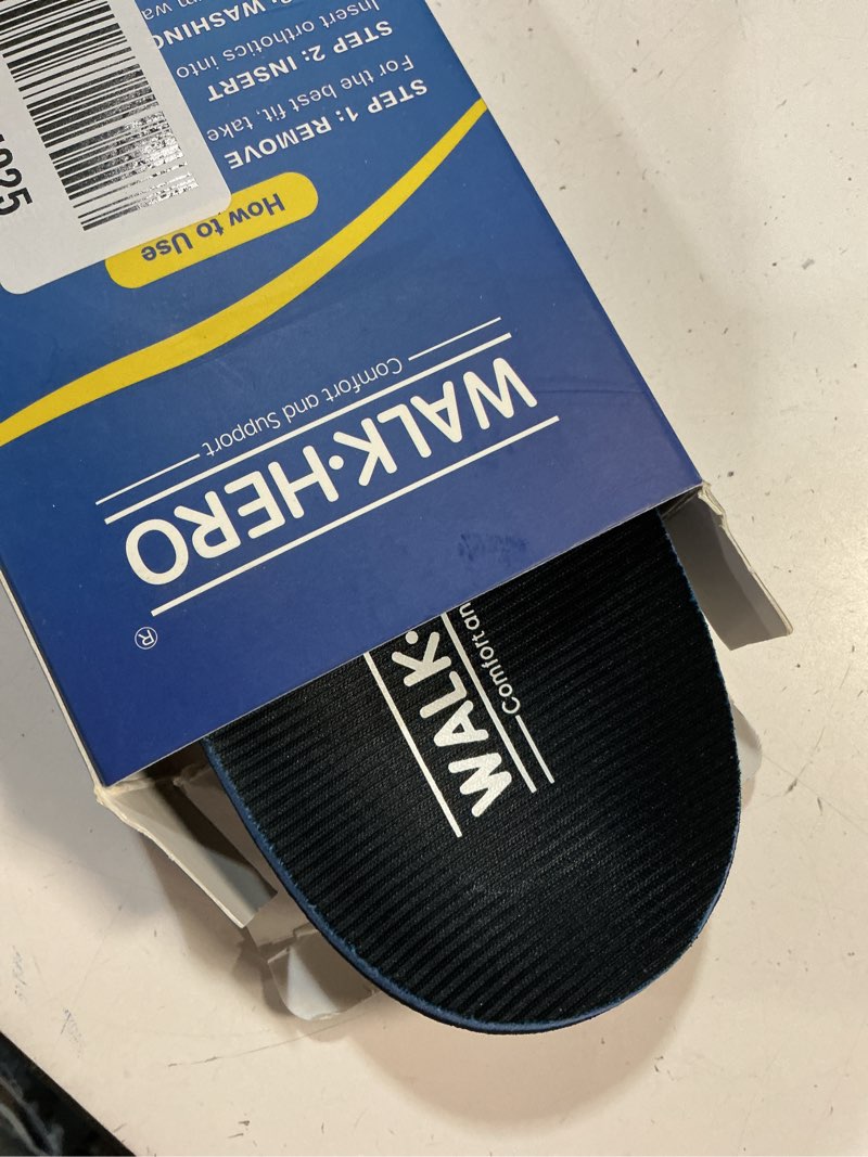 Condition photo showing Good Condition for plantar fasciitis relief - arch support insoles for men women, shoe inserts for flat feet, orthotic shoe insoles all-day energy and comfort with every step (mens 11-11 1/2 | womens 13-13 1/2) blue mens 11 - 11 1/2 | womens 13 - 13 1/2