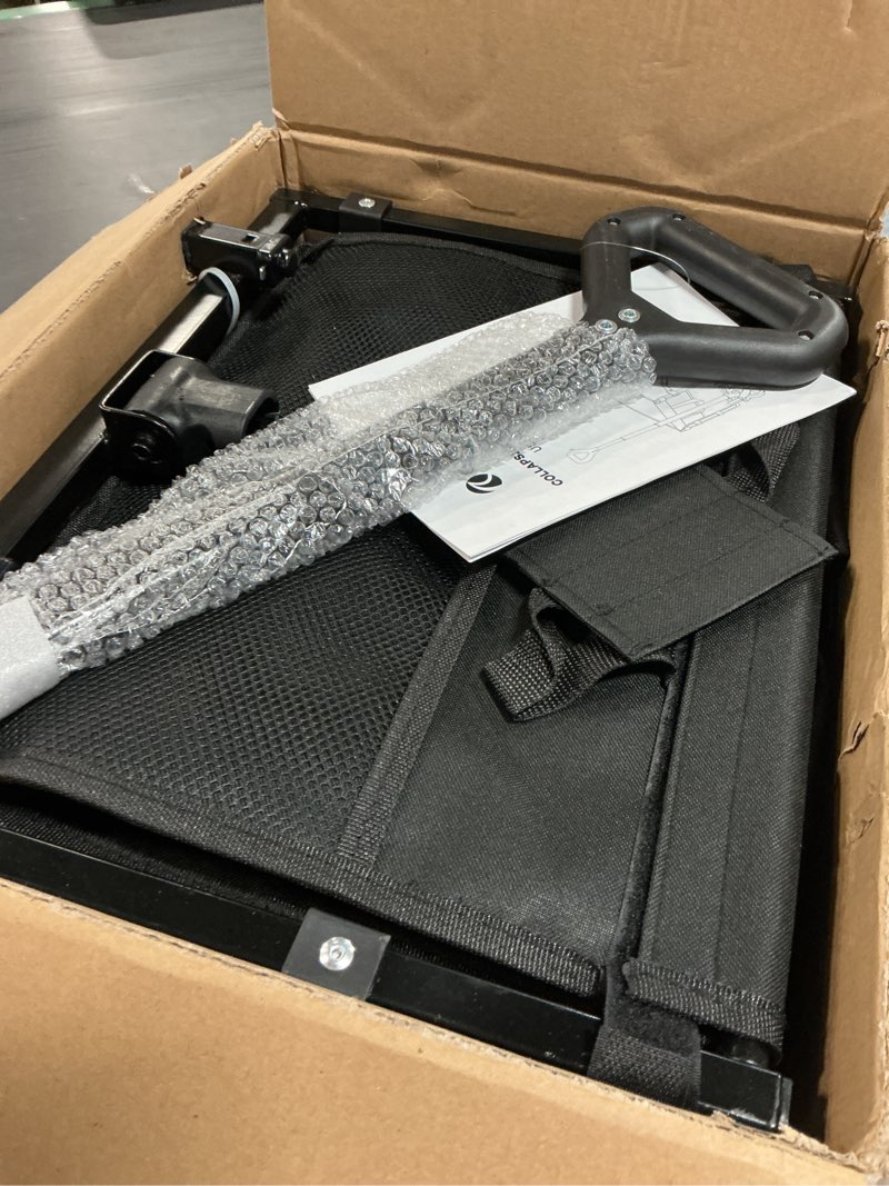 Condition photo showing Good Condition for collapsible wagon cart foldable - lightweight portable heavy duty folding beach wagons with wheels - outdoor utility carts for grocery, camping, shopping, sports, garden with large capacity black