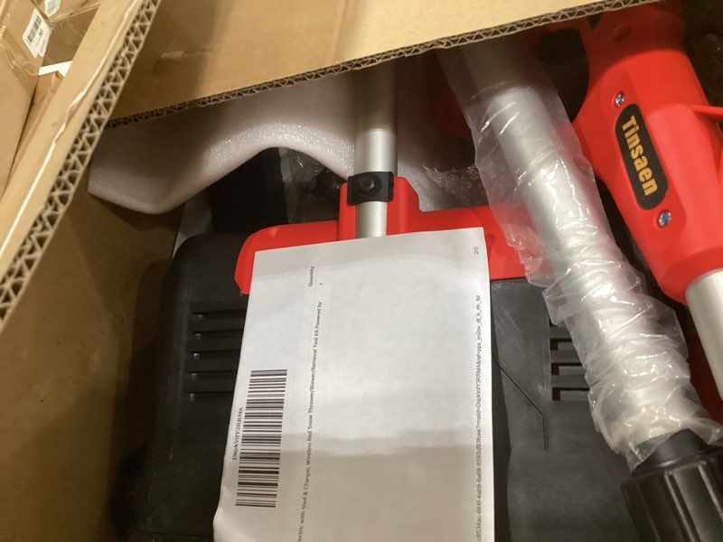Condition photo showing New/Like New for worx nitro 40v 12'' cordless snow shovel, electric snow thrower for 4-car driveway, snow removal with brushless motor & 2 speed control, 2 × 4.0 ah batteries and charger included, wg460