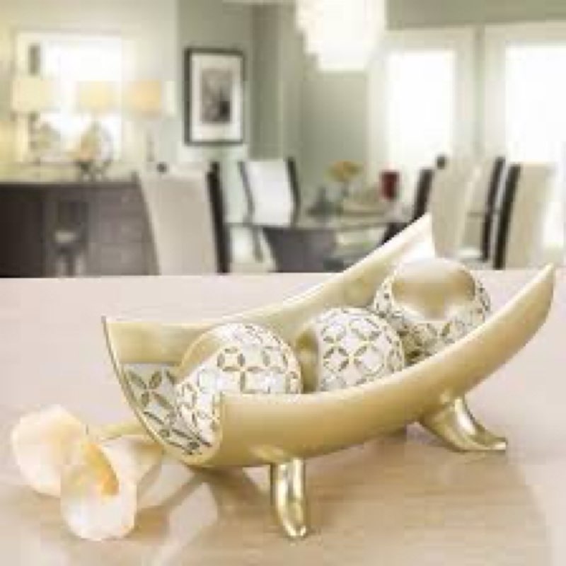 CSjihua Modern Decorative Accent Bowls for Living Room, Dining Room, Table Centerpiece, Home Decor (