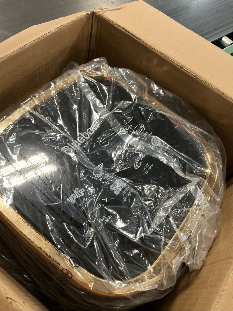 Condition photo showing Good Condition for bluebow newest air fryer large 8.5 qt, black, 8 in 1 touch screen, visible window, 1750w