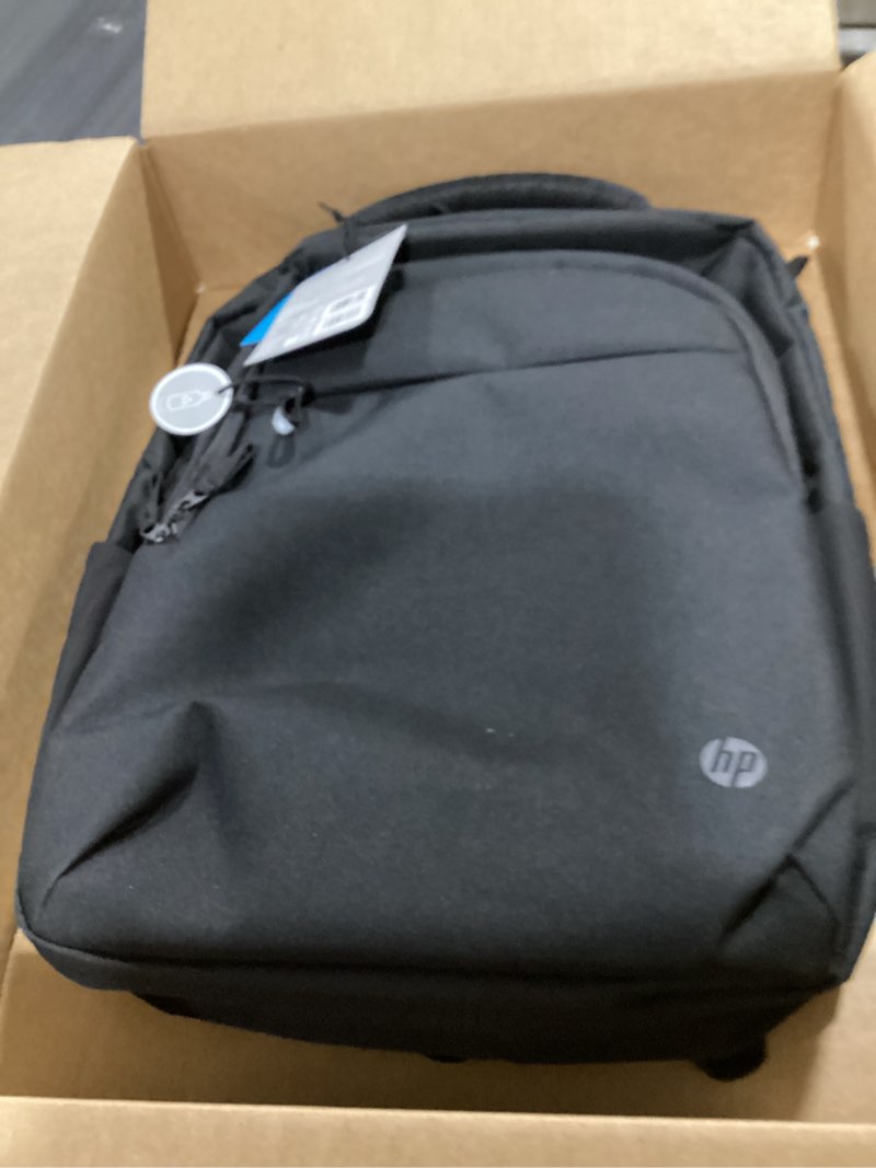 Condition photo showing Good Condition for hp professional 17.3-inchlaptop backpack, sustainable materials, rfid blocking, bluetooth tracker pocket, water bottle holder, trolley passthrough (500s6aa)