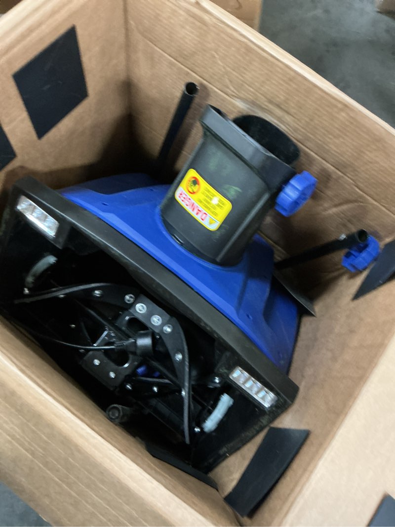 Condition photo showing As Is for Westinghouse WSnow11S 24V Cordless Snow Shovel 11 Inch Kit, 24V 4Ah Battery, Fast Charger, Electric Snow Shovel with 20ft Throwing Distance, plows 75lbs/min, Compatible with Snow Joe Batteries 11 Inch with Battery/Charger