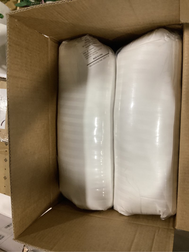 Condition photo showing New/Like New for beckham hotel collection bed pillows standard/queen size set of 2 - original soft down alternative pillow for sleeping - soft support for back, stomach or side sleepers queen / standard white