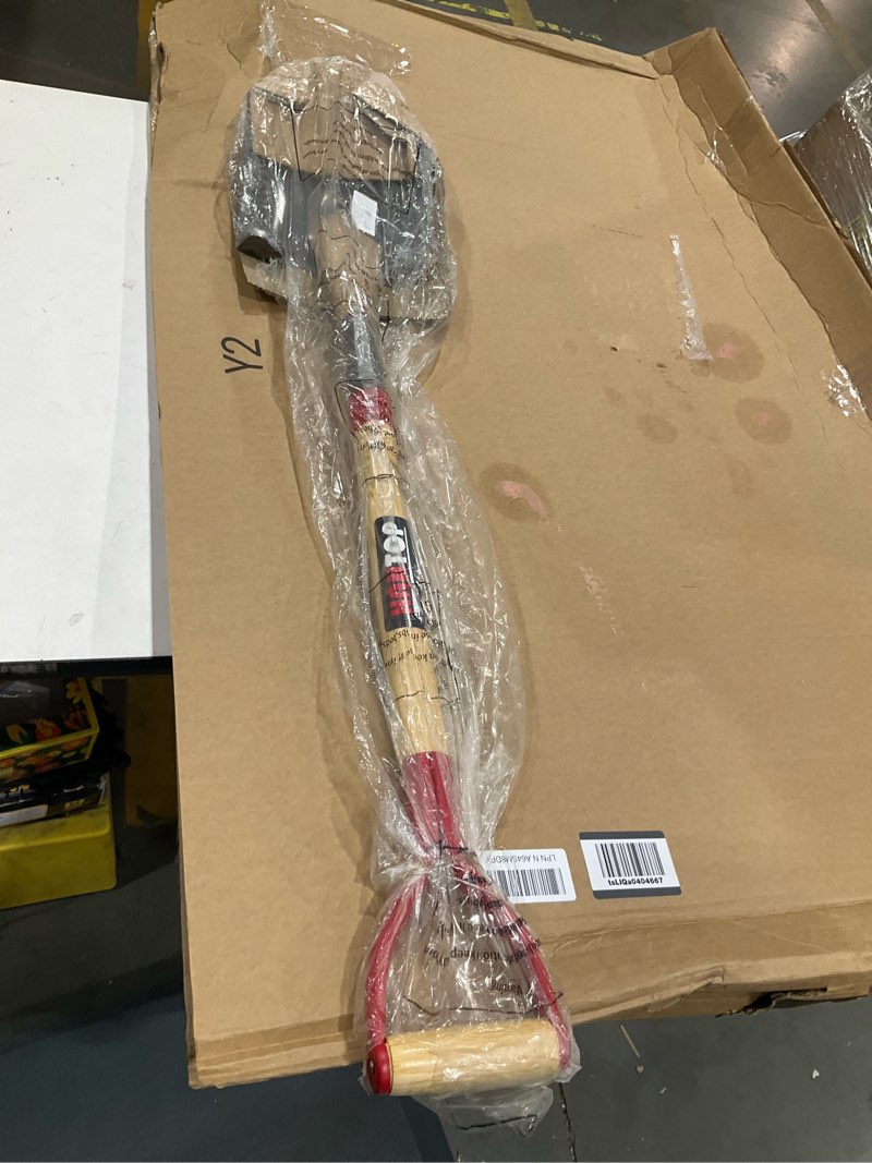 Condition photo showing Good Condition for sharp sawtooth blade garden shovel round digging shovels spade 43 in | heavy duty, sharp blade, sturdy wooden handle,comfortable anti-slip wide footrests,for gardening work,for digging work