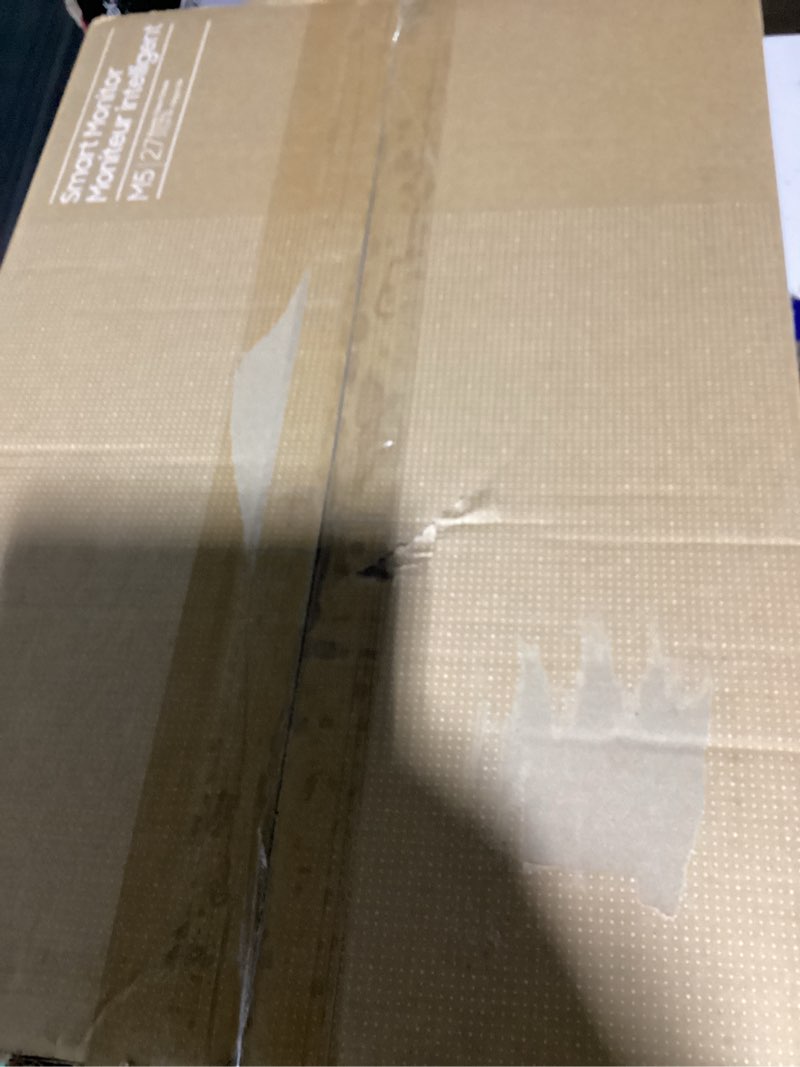 Condition photo showing New/Like New for samsung 27-inch m5 (m50f) series fhd smart monitor with streaming tv, speakers, hdr10, gaming hub, multiple ports, workout tracker, vision accessibility tools, white, ls27fm503enxza