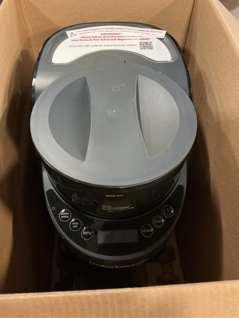 Condition photo showing Good Condition for baby brezza new and improved formula pro advanced formula dispenser machine - automatically mix a warm formula bottle instantly - easily make bottle with automatic powder blending, charcoal