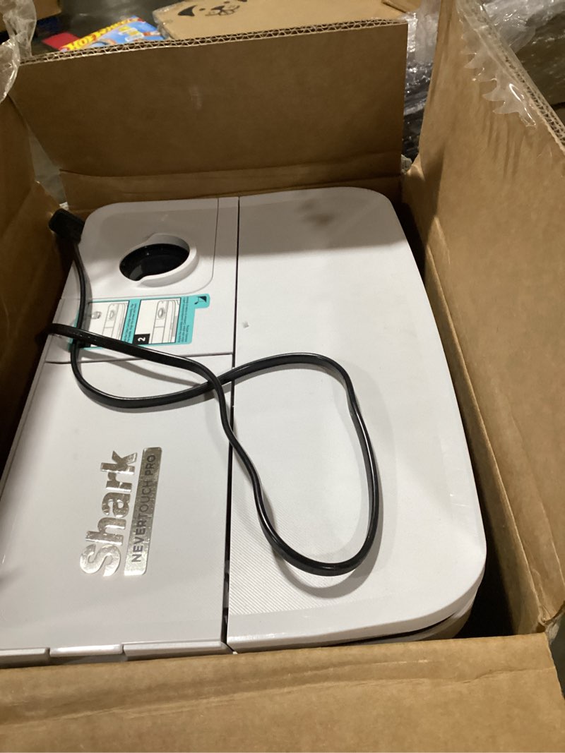 Condition photo showing As Is for Shark Robot Vacuum & Mop Combo, PowerDetect NeverTouch Pro,Self-Emptying,Self-Refill with Self-Clean Pad Wash & Dry, 60-Day Debris Capacity,30-Day Refill Tank, 5PowerDetect Technologies,White,AV2800ZE Wet+Dry AutoRefill+SelfClean-White