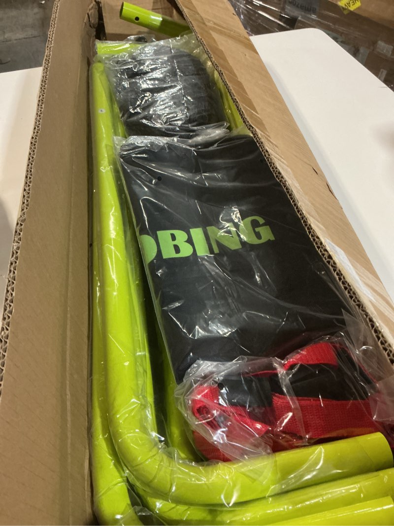 Condition photo showing New/Like New for 7x4 FT Volleyball Rebounder Net, 5-Angle Adjustable with Steel Frame & High-Tension PE Netting, for Lacrosse, Baseball, Soccer Practice Perfect for Setting, Spiking, and Bumping Green