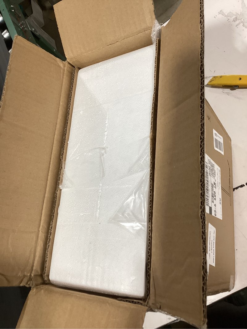 Condition photo showing New/Like New for Arc Floor Lamps for Living Room, Modern Standing Lamp with Adjustable Hanging Drum Shade, Tall Pole Lamp with Foot Switch, Over Couch Arched Reading Light for Bedroom, Office (Black)