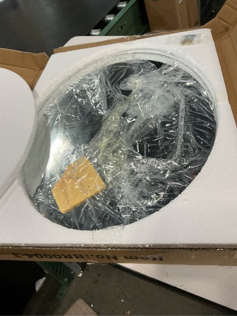Condition photo showing Good Condition for kohros bathroom mirrors for over sink - oval frameless mirror - beveled polished wall mirror for bathroom, vanity, bedroom (18" w x 24" h oval) oval 18"l x 24"w