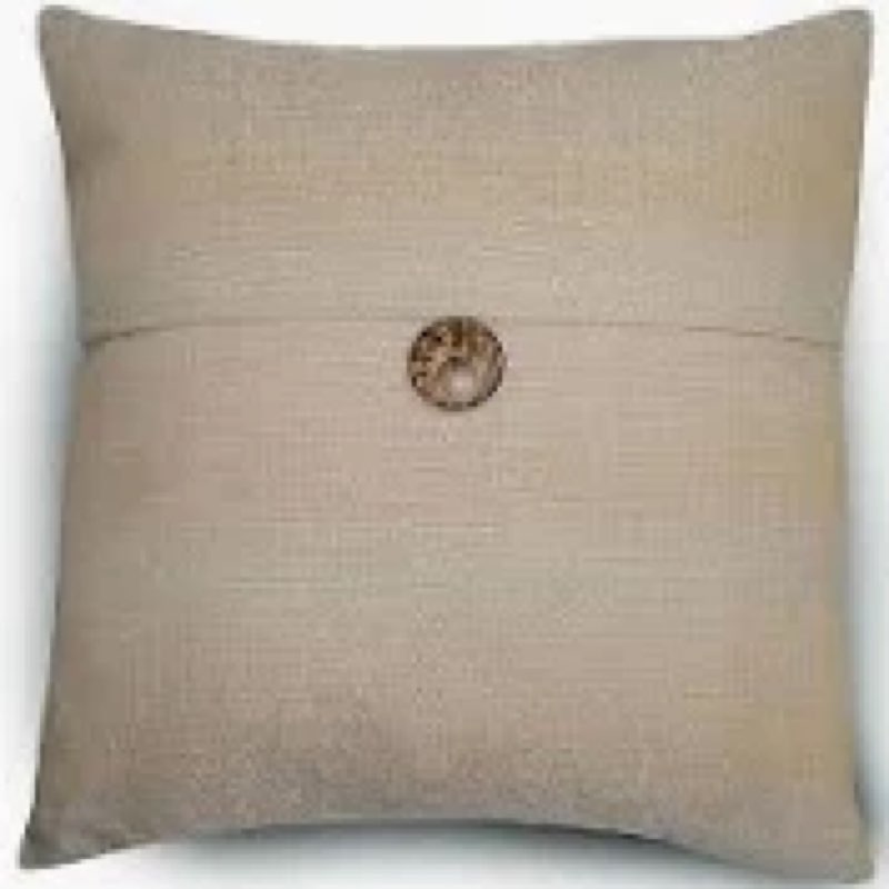 Effie buttons cotton pillow cover 