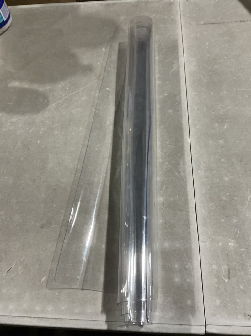 Condition photo showing Good Condition for lovepads clear desk mat 20 x 30 inch, 1.5mm thick clear table protector, waterproof plastic table cover protector, pvc desk protector mat, vinyl desk cover for desktop, coffee & dining table 20" x 30" (rectangular) clear 1.5mm