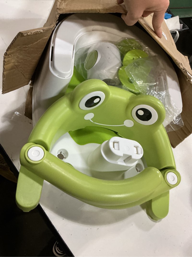 Condition photo showing Good Condition for baby bath seat for babies 6 months & up non-slip toddler bath seats for sitting up infant bathtub chair with suction cups and soft cushion for baby shower tub seat green