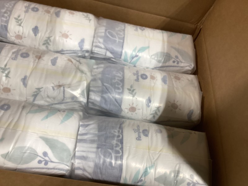 Condition photo showing Good Condition for Pampers Baby Diapers - Pure Protection - Size 4, 150 Count, for up to 100% Leakproof, Premium Plant-based Skin Protection
