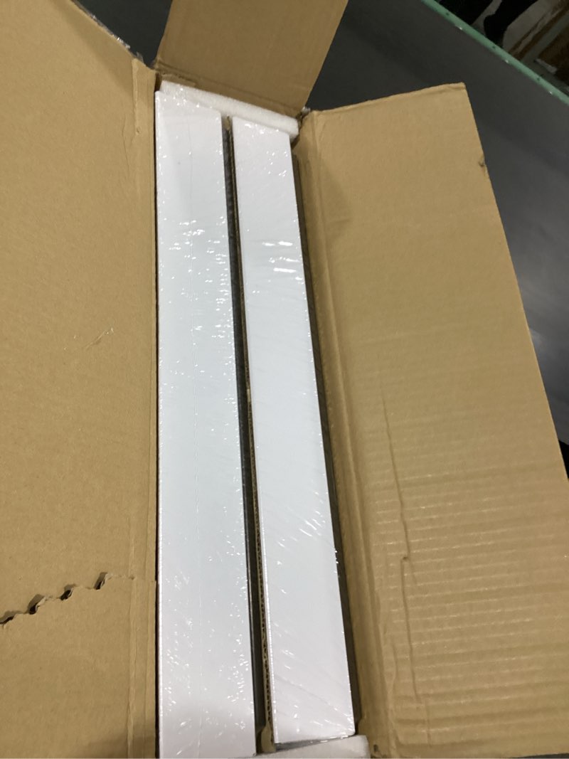Condition photo showing New/Like New for 2pack expandable pull out cabinet organizer 21"deep with raising pad for framed cabinets, upgrade 3 slide rails slide out drawers, roll out shelves adhesive,adjustable width 12.05"-20.4"white