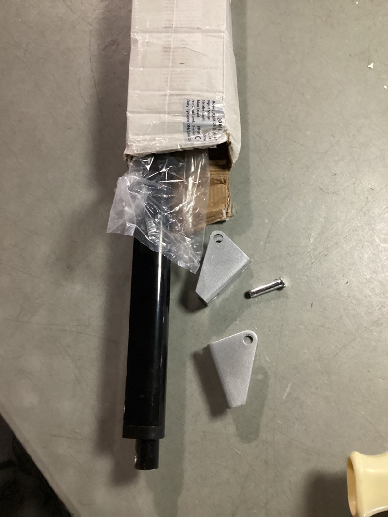 Condition photo showing As Is for wright products heavy-duty pneumatic storm door closer – durable, adjustable, quiet-closing with hold-open feature (transitional, black) one size black