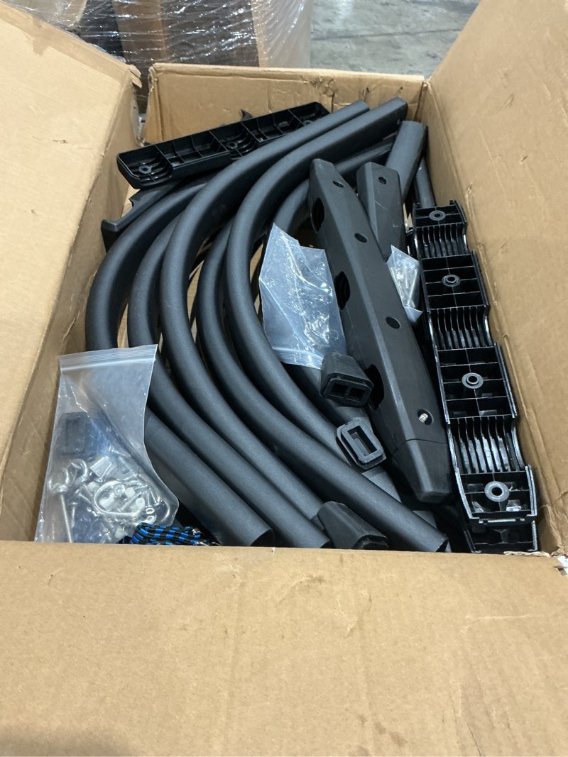 Condition photo showing Good Condition for truck bed extender, aluminum retractable tailgate extender, 49"-61" adjustable length, drill required, fits for toyota tacoma, nissan frontier, chevy colorado, gmc canyon, maverick, santa cruz 49"-61" truck bed extender