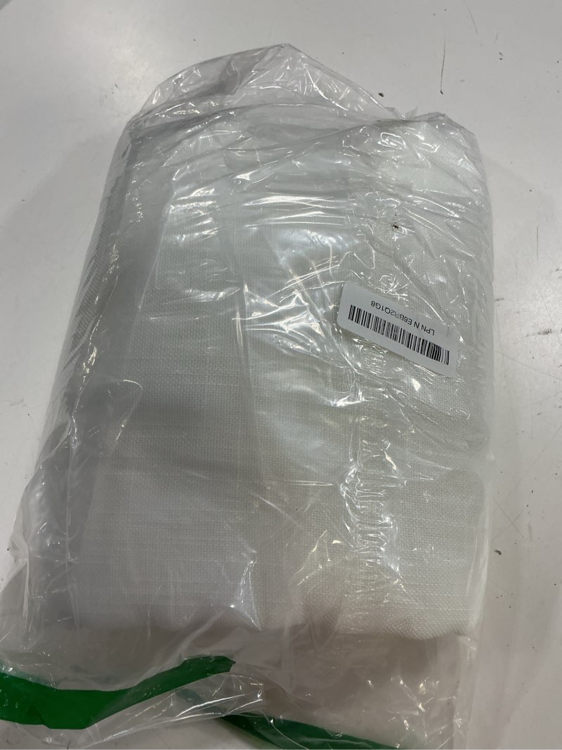 Condition photo showing New/Like New for ryb home white sheer curtains, extra 66 inches widith rod pocket light filtering breathable semi sheer curtains for living room, w 66 x l 84 inches, 2 panels set