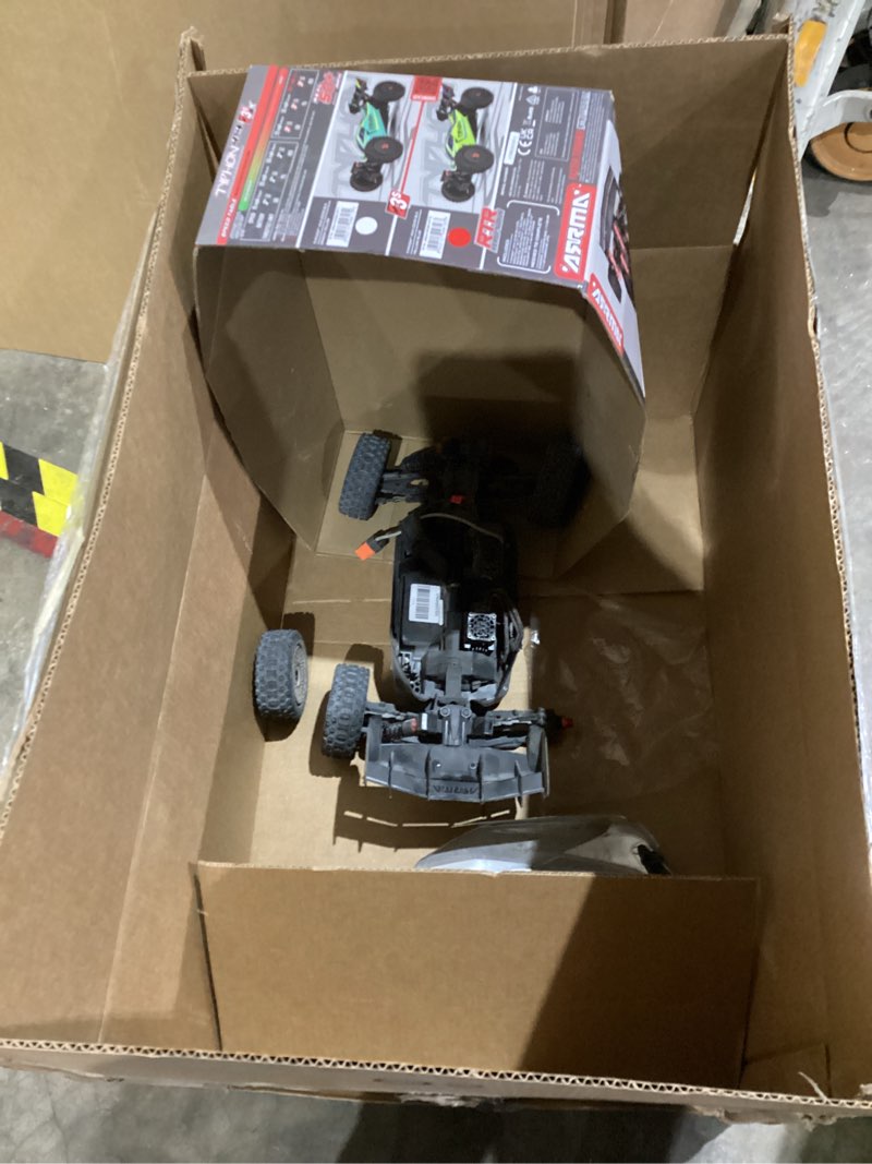 Condition photo showing As Is for ARRMA RC Car 1/8 Typhon 4X4 223S BLX BRUSHLESS Buggy RTR (Battery and Charger Not Included) with DSC (Yellow), ARA4306V4T2