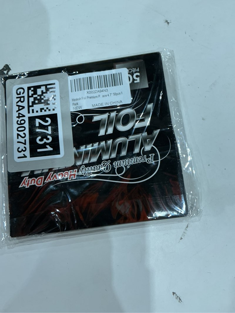 Condition photo showing Good Condition for hookah foil premium punched hoowa hookah shisha aluminum foil with holes bowl cover hookah screen easy to pull replace 0.3mm 4.7‘’ 50pcs/1 pack