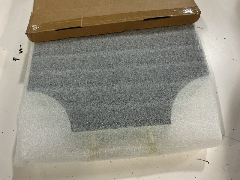 Condition photo showing Good Condition for 22.6'' × 13'' coffee table tray shagreen decorative tray for ottoman home decor serving tray with acrylic gold handles modern elegant scalloped large ottoman tray light aqua 22.6" x 13" x 2"