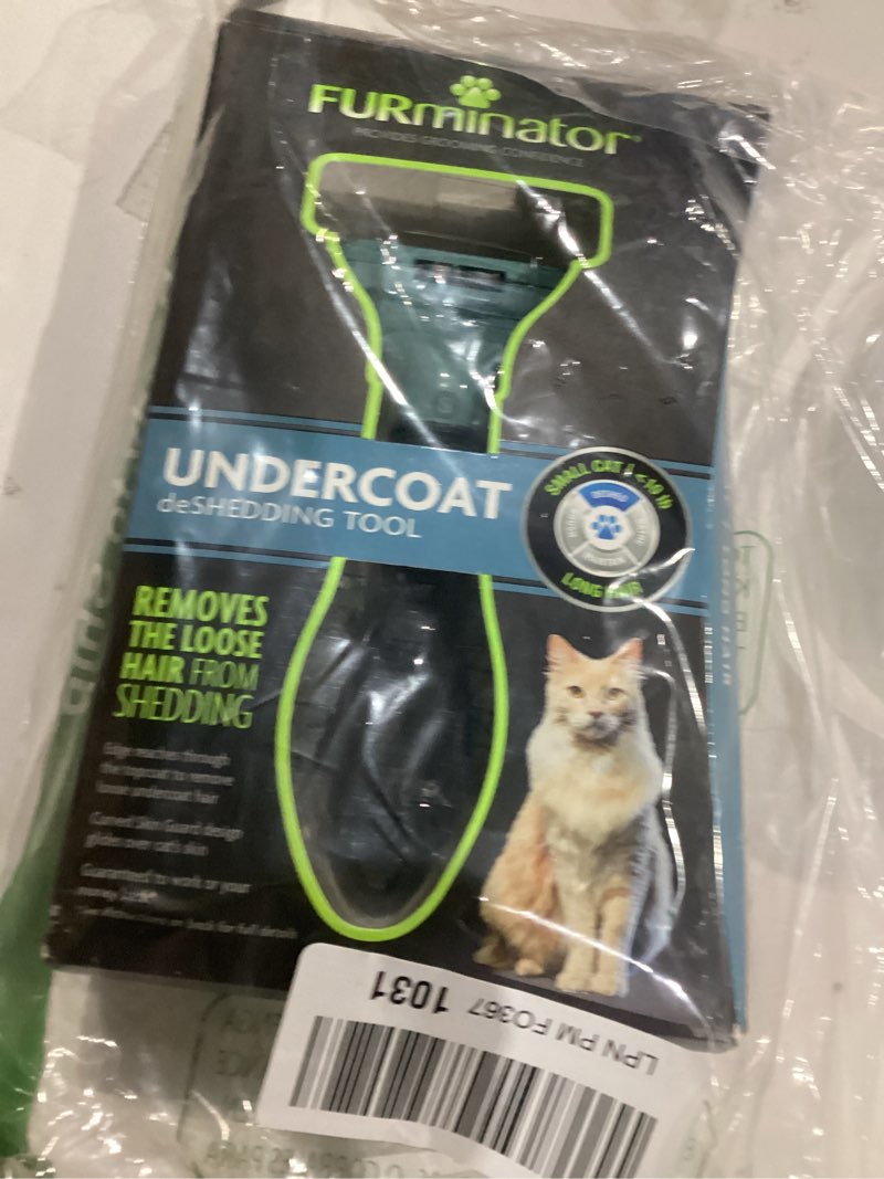 Condition photo showing As Is for FURminator deShedding Tool for Cats, Small Small long hair