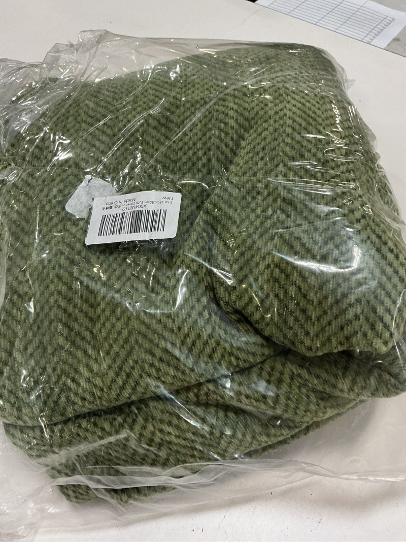 Condition photo showing Good Condition for erke small chair recliner cover sheet blanket, machine washable non slip chenille armchair throw cushion slipcover for pets, slipper chairs bed slip covers furniture decor protector green 71" x 71"