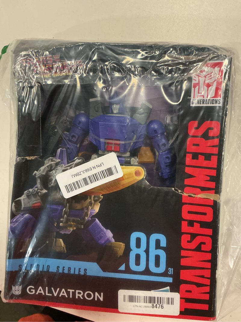 Condition photo showing New/Like New for transformers toys studio series leader class the the movie 86-31 galvatron, 8.5-inch converting action figure, ages 8+