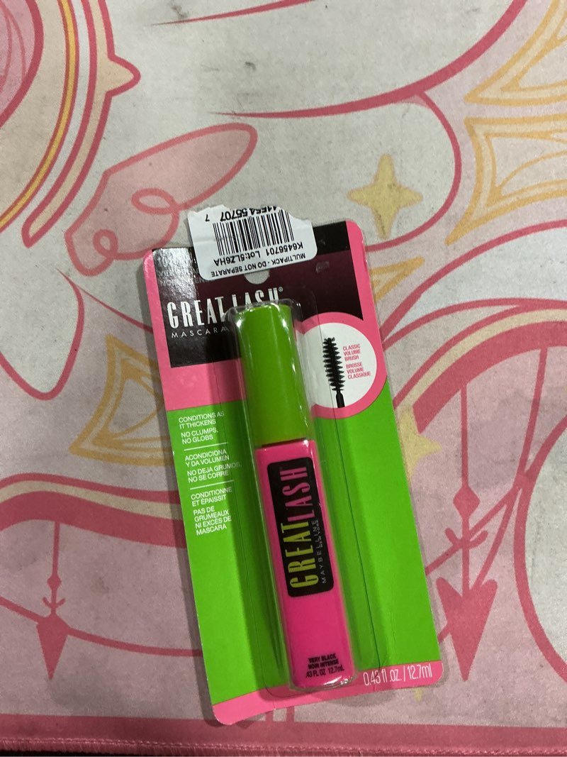 Condition photo showing New/Like New for Maybelline Great Lash Washable Mascara Makeup, Volumizing Lash-Doubling Formula That Conditions As It Thickens, Very Black, 2 Count 0.43 Fl Oz (Pack of 2) Very Black