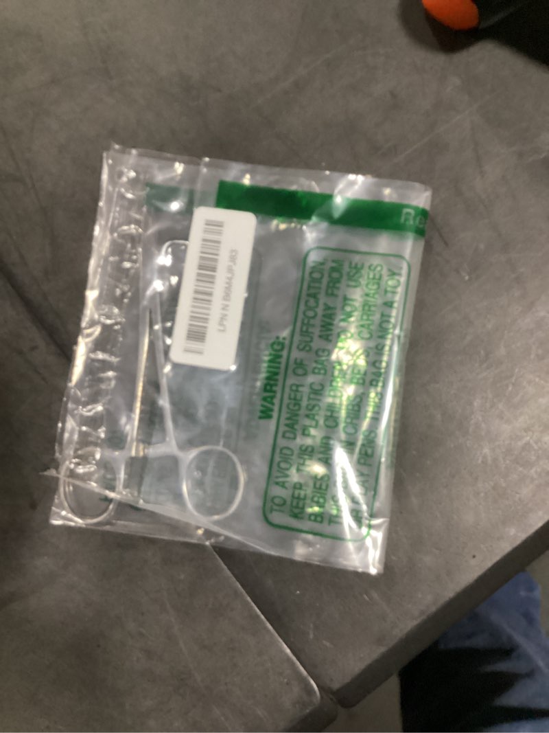 Condition photo showing Good Condition for piercing clamps ear nose septum piercing piercing tool for all piercings 316l stainless steel ear lip nose belly navel tongue body piercing kit ?4mm? ball screw or unscrew tool-4mm jaw