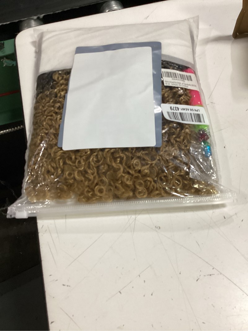 Condition photo showing Good Condition for aksice 10 inch pre-looped yanky twist crochet hair 8 packs 30 strands pre-twisted passion twist crochet braids hair with curly crochet hair senegalese twist braids (1b/27#) 10 inch (pack of 8) ot27