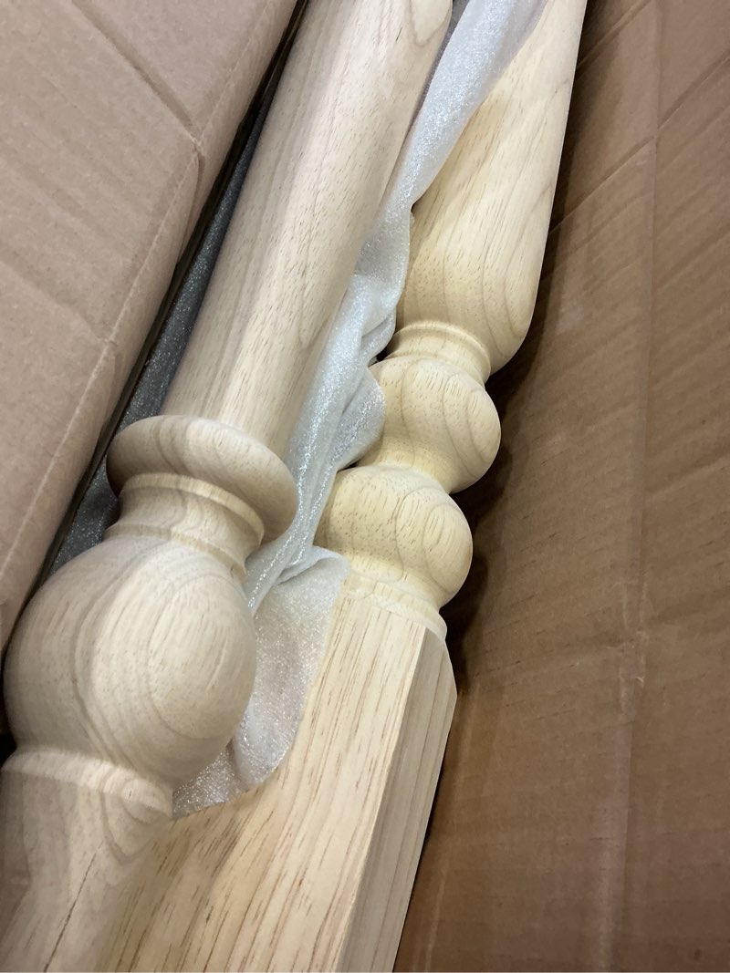 Condition photo showing Good Condition for decorluxes unfinished farmhouse table legs dining table 2.8" x 29" set of 4 diy coffee table rustic turned style leg | easy to paint any color you want (29 inch)