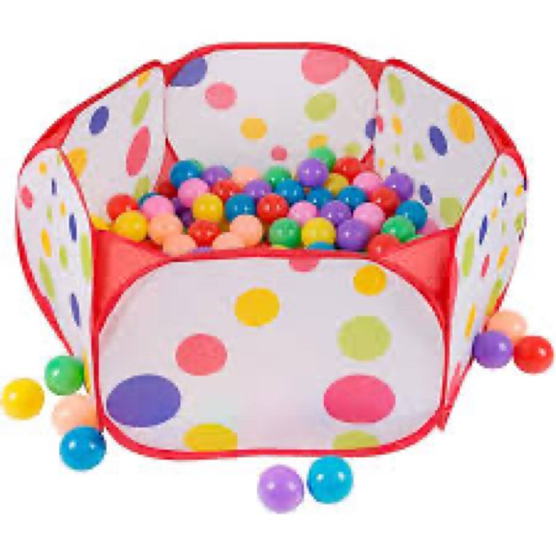 JOYIN - Plastic Pit Balls With Foldable Ball Pit Playpen 200-pack