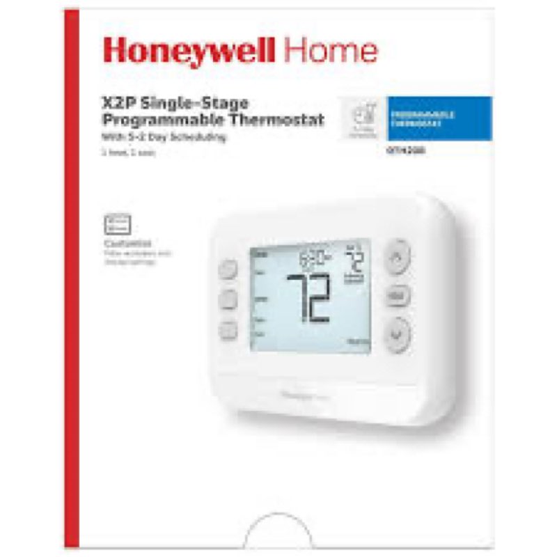honeywell thermostat, 5-2 day digital programmable thermostat, white