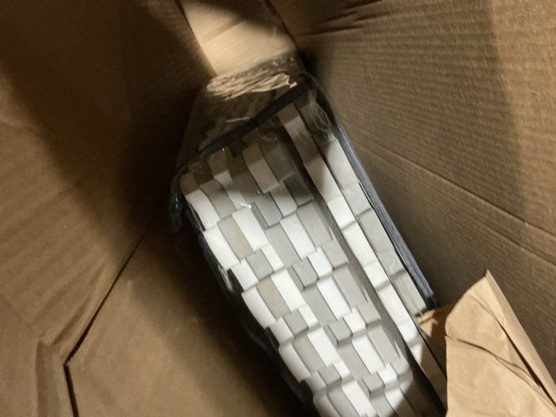 Condition photo showing Good Condition for Baby Play Mat Tiles Extra Large Thick Non-Toxic Foam Floor Puzzle Mat Interlocking Activity Playmat for Infants Toddlers Kids Crawling Tummy Time 74x74 Inches (Grey/White)