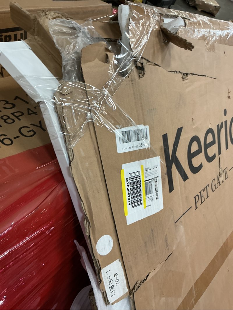 Condition photo showing As Is for Pet metal double-lock extra tall white 