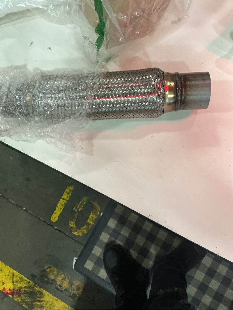 Condition photo showing New/Like New for exhaust flex pipe universal type 100% stainless steel for heavy duty and cars (1 pc, 2.25x10x14)