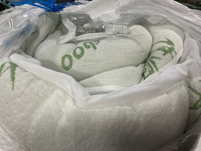 Condition photo showing Good Condition for ultra soft queen size mattress topper - viscose made from bamboo pillow top mattress pad for back pain relief - naturally cooling for hot sleepers, green green queen