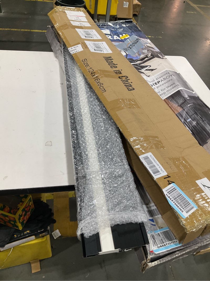 Condition photo showing Good Condition for blulu 48" aluminum exterior door threshold 5 5/8" outdoor swing threshold heavy duty adjustable aluminum door sill pan for weatherproof & easy install for residential/commercial use, black (1 pcs) 48" 5 5/8" black 1