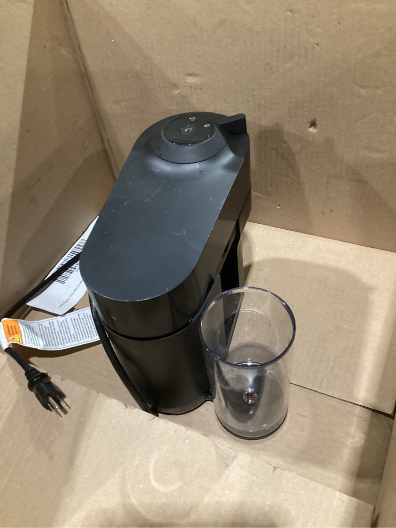 Condition photo showing As Is for Nespresso Vertuo Pop+ Coffee and Espresso Machine by De'Longhi, Liquorice Black Machine Only Liquorice Black, USED,  NOT TESTED,  MISSING PARTS