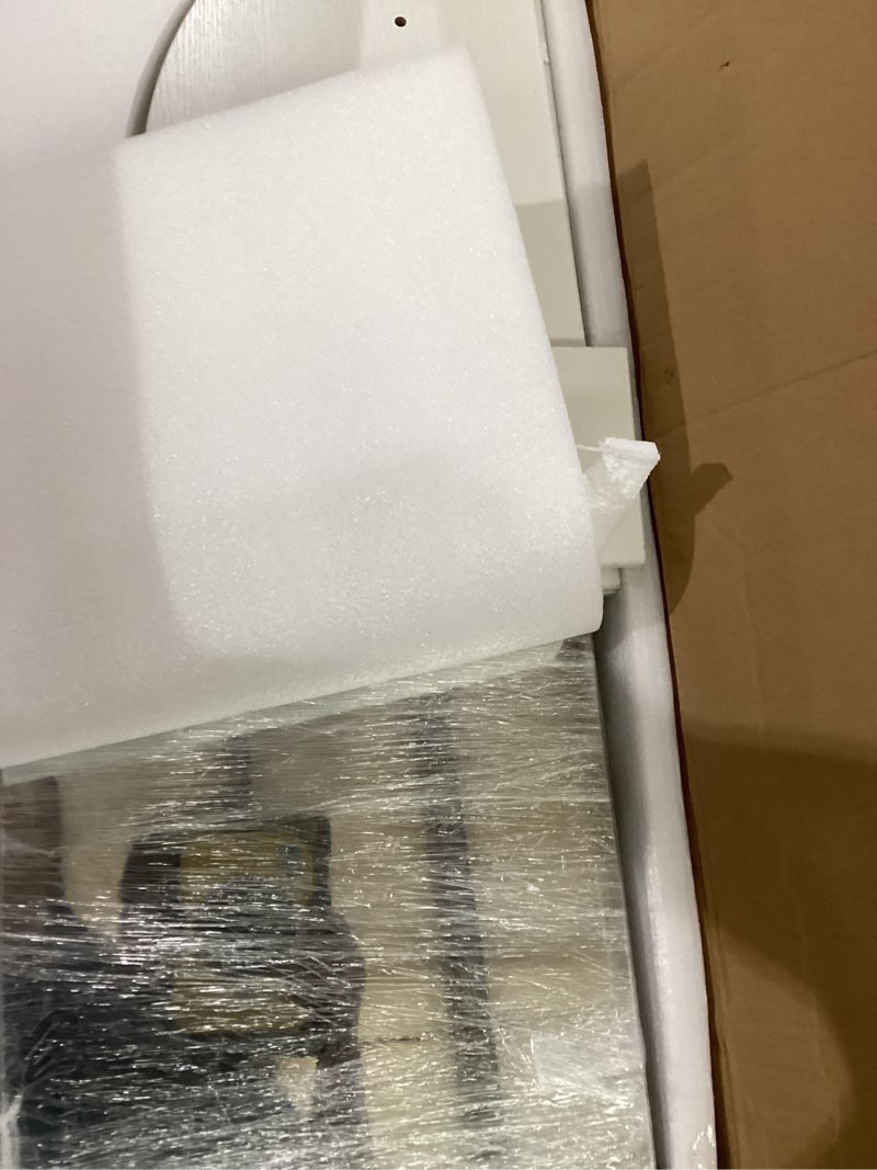 Condition photo showing Good Condition for (not tested)songmics led jewelry cabinet standing, lockable armoire with full-length mirror and adjustable lights, space-saving organizer, gift idea, cloud white ujjc008w01