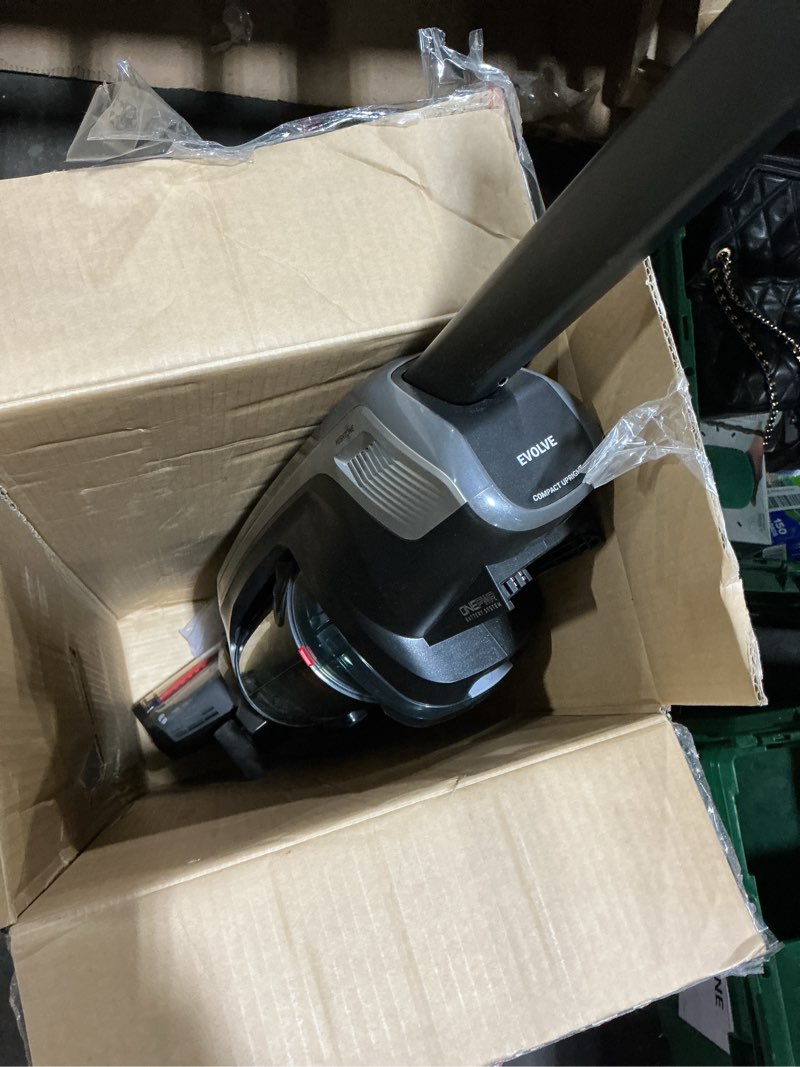 Condition photo showing As Is for hoover onepwr evolve pet elite cordless vacuum cleaner, lightweight stick vac, small upright vacuum cleaner, ideal for pet hair, xl dirt cup capacity, cordless vacuum cleaners for home use